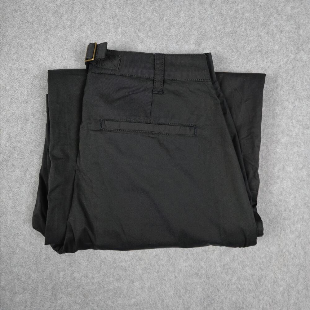 NWT Pact Medium Black Boulevard Wide Leg Pant High Rise Pleated Organic Cotton